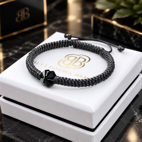 Мъжка Гривна от Ваксова Корда с Детелина СВАРОВСКИ/SWAROVSKI